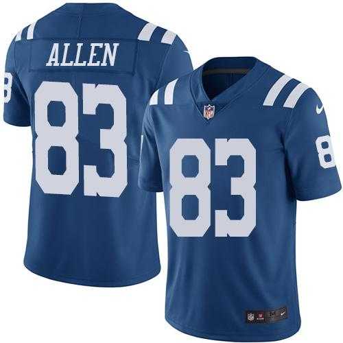Nike Men & Women & Youth Colts 83 Dwayne Allen Royal Blue Color Rush Limited Jersey,We sell and wholesale Nike Men & Women & Youth Colts 83 Dwayne Allen Royal Blue Color Rush Limited Jersey on line form chian!